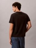Black Washed Cotton Monogram T-shirt  Men