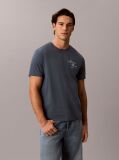 Blue Logo Graphic Crew Neck T-Shirt  Men