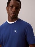 Blue Back Logo Graphic Crew Neck T-Shirt  Men