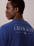 Blue Back Logo Graphic Crew Neck T-Shirt  Men