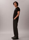 Black Script Logo Embroidery T-Shirt  Men