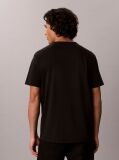 Black Script Logo Embroidery T-Shirt  Men