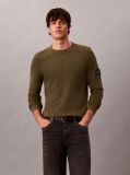Green Waffle Monologo Long Sleeve T-Shirt  Men