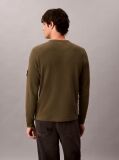 Green Waffle Monologo Long Sleeve T-Shirt  Men