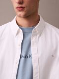 White Solid Classic Oxford Button-Down Shirt  Men
