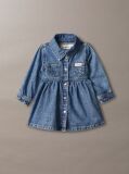Denim Denim Shirt Dress  Newborn