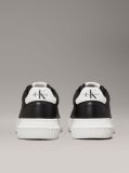 Black Leather Chunky Trainers  Men