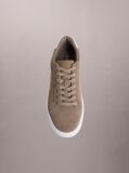 Brown Athena - Suede Signature Logo Trainers  Men