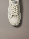 Beige Raffia Vulcanised Sneakers  Women