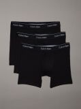 Black 3 Pack Boxer Briefs - Icon Cotton Stretch  Men