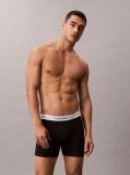 Black 3 Pack Boxer Briefs - Icon Cotton Stretch  Men