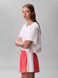 White Cropped Beach T-Shirt  Women