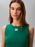 Green Logo Label Tank Top  Women