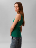 Green Logo Label Tank Top  Women