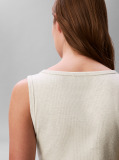 Grey Ribbed Sleeveless Mini Dress  Women