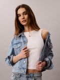 Denim Cropped Denim Trucker Jacket  Women