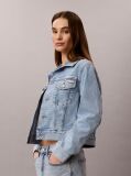 Denim Cropped Denim Trucker Jacket  Women