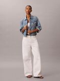 Denim 90s Print Denim Trucker Jacket  Women