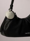Black Monogram Charm Shoulder Bag  Women