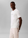 White Fade Logo Crew Neck T-Shirt  Men