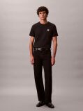 Black Cotton Badge T-shirt  Men