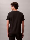Black Cotton Badge T-shirt  Men