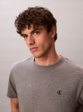 Grey Embroidered Monogram Relaxed T-Shirt  Men