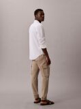 Khaki Skinny Twill Cargo Pants  Men