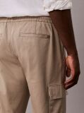 Khaki Skinny Twill Cargo Pants  Men