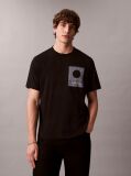 Black Calvin Klein Matches Graphic Tee  Men