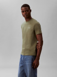 Green Classic Fit Monologo T-Shirt  Men