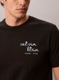 Black Logo Graphic Crew Neck T-Shirt  Men