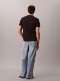 Black Logo Graphic Crew Neck T-Shirt  Men