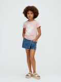 Pink Floral Graphic Slim T-Shirt  Girls