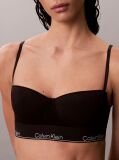 Black Longline Balconette Bra - Icon Cotton Modal  Women