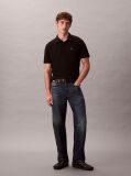 Black Cotton Piqué Polo Shirt  Men