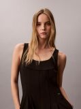 Black Scuba Crepe Sleeveless Jumpsuit  Women