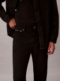 Black Slim Tapered Leg Black Jeans  Men