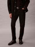 Black Slim Tapered Leg Black Jeans  Men