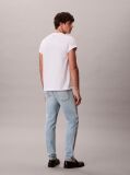 Denim Marbled Slim Tapered Leg Jeans  Men