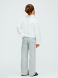 White White Denim Jacket  Girls