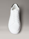 White Leather Signature Logo Trainers  Men