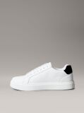 White Leather Signature Logo Trainers  Men