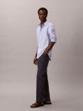 Blue Slim Fit Buttoned Chinos  Men