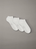White 3 Pack Ankle Socks  Women