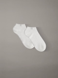 White 2 Pack Trainer Socks  Women