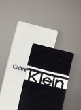 Black 2 Pack Logo Stripe Crew Socks  Men
