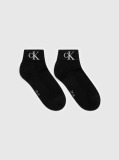 Black Quarter Socks 2 Pack Monogram  Men