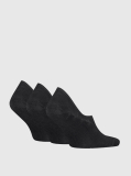 Black 3 Pack Footie Socks  Men