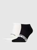 Black 2 Pack Sneaker Socks  Men